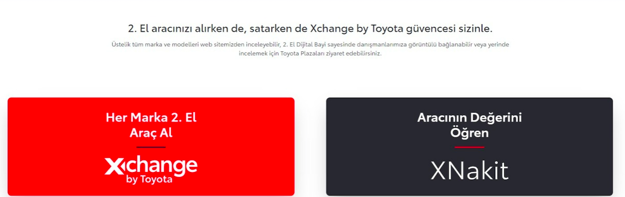 İkinci  El'de Yeni Adres “toyota.com.tr” Oldu